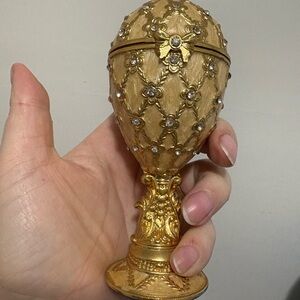 Rare  Gold Easter Decorative Egg by